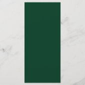 Élégant menu Emerald Green leaf (Dos)
