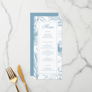Elégant menu Fête des mariées Mariage Botanique