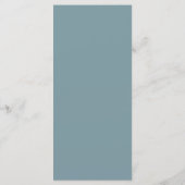 Élégant menu feuille bleu clair (Dos)