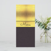 Elégant menu Gold & Black Mariage (Debout devant)