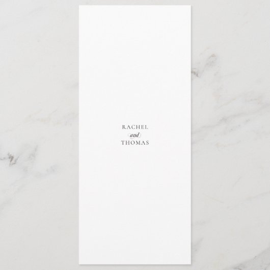 Elegant menu kalligrafie bruiloft (Achterkant)