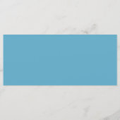 Elegant Menu - Lichtblauwe Vlinder Quinceañera (Achterkant)