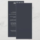 Élégant menu Mariage classique (Devant / Derrière)