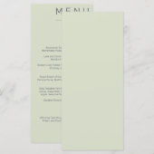 Élégant menu Mariage classique (Devant / Derrière)