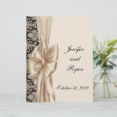 élégant menu mariage damassé (Debout devant)