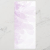 Élégant menu Mariage d'aquarelle violet (Dos)