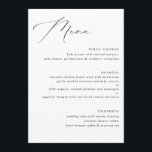Élégant menu Mariage de calligraphie Vintage<br><div class="desc">Elégant Menu de Mariage Vintage : Ce menu de mariage de calligraphie vintage propose des calligraphies et des polices élégantes.</div>