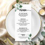 Elégant menu Mariage de verdure<br><div class="desc">Préparez-vous à être fasciné par notre suite mariage de verdure à couper le souffle ! Doté d'une délicate illustration de feuilles eucalyptus et d'une calligraphie audacieuse et élégante, il s'agit d'une combinaison parfaite pour votre mariage enchanteur sur le thème du jardin. Si vous n’avez pas d’articles ou si vous avez...</div>