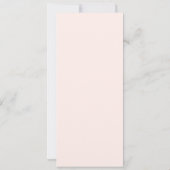 Elégant menu Mariage Floral Invitation (Dos)