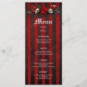 Élégant menu Mariage Halloween (Devant)