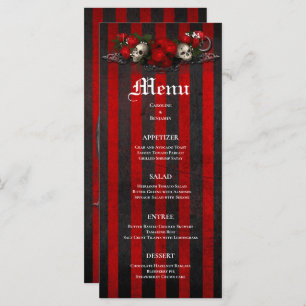 Élégant menu Mariage Halloween