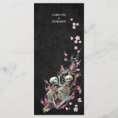 Élégant menu Mariage Halloween (Dos)