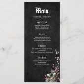 Élégant menu Mariage Halloween (Devant)