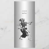 Élégant menu Mariage Halloween (Dos)