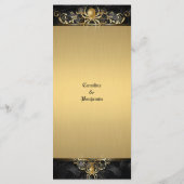 Élégant menu Mariage Halloween (Dos)