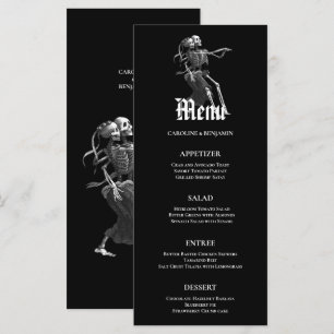 Élégant menu Mariage Halloween