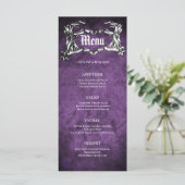 Élégant menu Mariage Halloween (Debout devant)