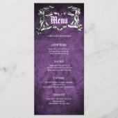 Élégant menu Mariage Halloween (Devant)