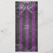 Élégant menu Mariage Halloween (Dos)