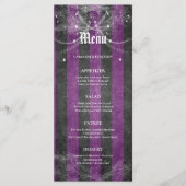 Élégant menu Mariage Halloween (Devant)