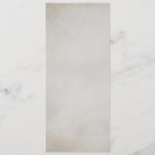 Élégant menu Mariage minimal de typographie (Dos)