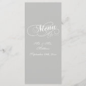 Elégant menu mariage Modèles | N'importe quelle co (Dos)