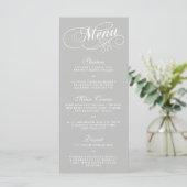 Elégant menu mariage Modèles | N'importe quelle co (Debout devant)