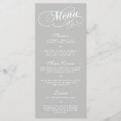 Elégant menu mariage Modèles | N'importe quelle co (Devant)