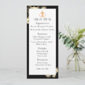 Élégant menu Mariage Rose (Debout devant)