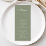 Élégant menu minimaliste gris foncé Mariage<br><div class="desc">La simplicité du design lui permet de compléter sans effort n'importe quel thème ou style de décoration mariage, ce qui en fait un choix polyvalent pour votre journée spéciale. La typographie soignée et le design épuré créent un look moderne et sophistiqué, donnant le ton d'une fête mariage mémorable. Conçu pour...</div>