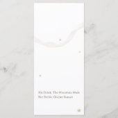Élégant Menu Plat de Mariage avec Ruban de Satin (Dos)