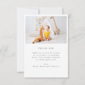 Élégant Merci Arc Chic Baby shower Merci (Dos)