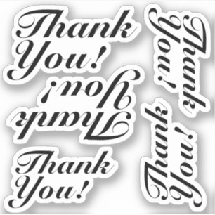 Elégant "Merci !" Autocollants