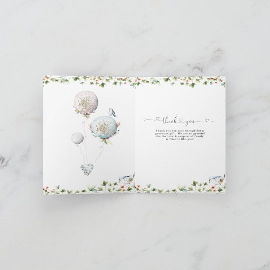 Élégant Merci Bleu (Intérieur)