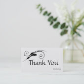Élégant Merci Carte de visite (Debout devant)
