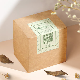 Élégant Merci d'affaires boîte Étiquette de sceau 