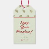 Élégant Merci d'affaires rétro Hang Étiquette de b (Dos)