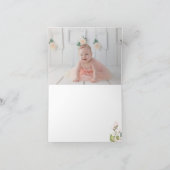 Elégant Merci d'aquarelle rose pâle plié (Intérieur)