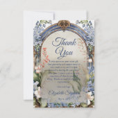 Élégant Merci d'arc floral baroque (Devant)