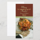 Élégant Merci de bouquet (Devant / Derrière)