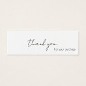 Élégant Merci De Calligraphie Pour Votre Commande (Devant)