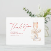 Élégant Merci de Fête des mariées de la Bow Blanch (Debout devant)