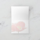 Élégant Merci de fleurs de printemps du pavot roug (Intérieur)