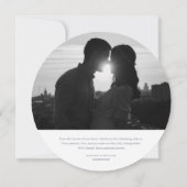 Élégant Merci de mariage Carte photo (Dos)