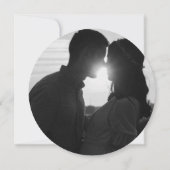 Élégant Merci de mariage Carte photo (Dos)