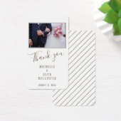 Élégant Merci de mariage Script Photo Favor Balise (Bureau)