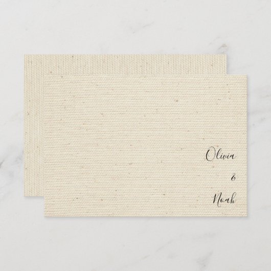 Élégant Merci de Monogramme moderne (Devant / Derrière)