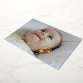 Élégant Merci de script Faire-part bébé (Rotation)