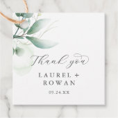 Élégant Merci de verdure Favoriser les étiquettes (Devant)