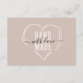 Élégant Merci d'entreprise manuscrit (Dos)